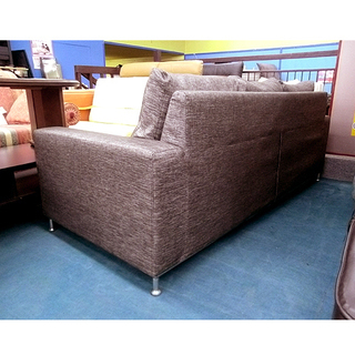 PayPay決済OK  札幌【キレイな3人掛け布製L字ソファ シェーズロング】幅206cm ファブリック ライトブラウン/茶系色 ソファー 本郷通店