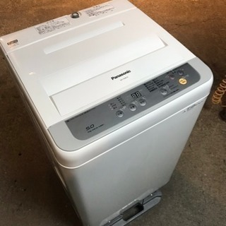 中古 5.0kg洗い 2016年製 Panasonic 全自動電気洗濯機 NA-F50B10