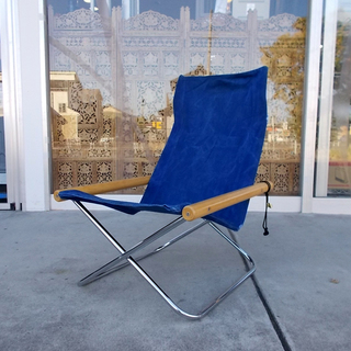 ニーチェア / Nychair X オットマン付き ブルー 新居 猛 中古