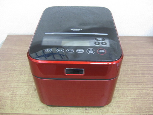 三菱 MITSUBISHI IHジャー 5.5合炊き 炊飯器 蒸気レス NJ-XS10J-R 2009年製 炭炊釜