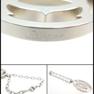 Cartier カルティエ 2C ロゴチャーム キーホルダー キーリング