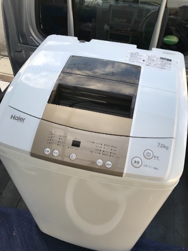 2017年製ハイアール全自動洗濯機7キロ美品。千葉県内配送無料。設置無料。