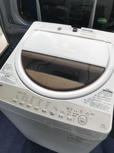 取引中。2016年製東芝全自動洗濯機6キロ美品。千葉県内配送無料。設置無料。