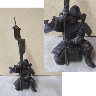 銅器 人形 置物 e166