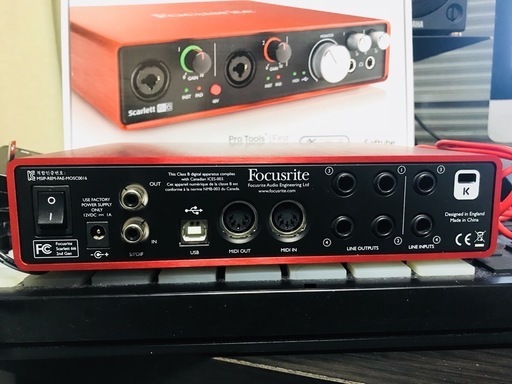 Scarlett 6i6 G2 Focusrite オーディオインターフェイス 美品