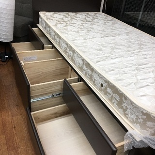 軽トラック1時間無料貸し出し有！FRANCE BED 引き出し付きシングルベッド