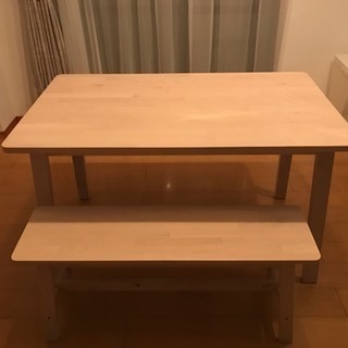IKEA ダイニングテーブル、スツールベンチ