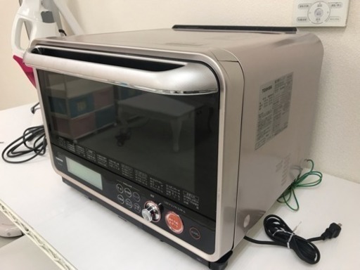 【リサイクルサービス八光　田上店　安心の1か月保証　配達・設置OK】商談中　TOSHIBA 過熱水蒸気オーブンレンジ 石窯ドーム 30L レディッシュゴールド ER-HD300(N)
