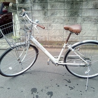 白い 自転車
