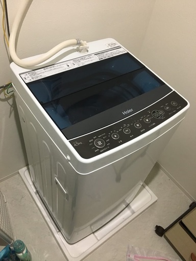 ハイアール4.5kg【JW-C45A、定価2万円】保証書・説明書あり