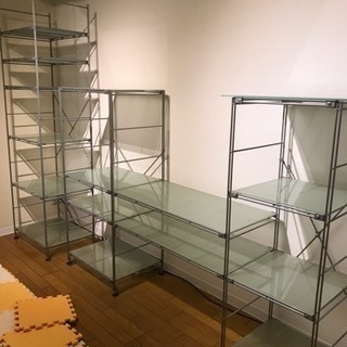 希少！MUJI（無印良品）ガラスシェルフ