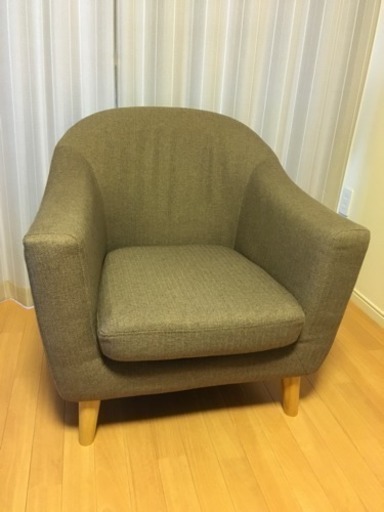 ニトリ カフェ風ソファ １人掛け エルモア 木更津のソファ 1人用ソファ の中古あげます 譲ります ジモティーで不用品の処分