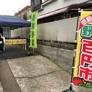 新鮮野菜100円市場(*^_^*)