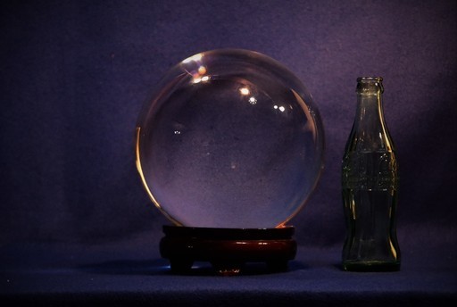 クリスタルガラスボール　直径20ｃｍ　重量10ｋｇ！　ガラスの球　占い師の水晶玉