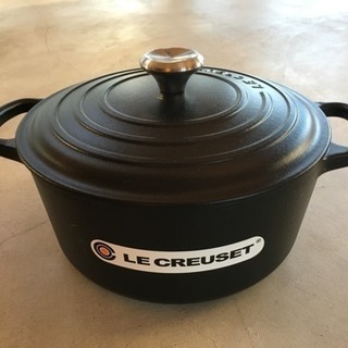 ル・クルーゼ ココットロンド 22cm ブラック 廃盤 美品 ルクルーゼ 黒