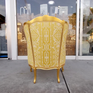 ◆定価100万以上◆美品◆SILIK/シリック◆金箔貼りのアームチェア◆猫脚/イタリア製/ロココ/エレガント/最高峰/高級◆