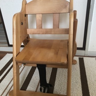 子供用 木製机付き折りたたみ椅子