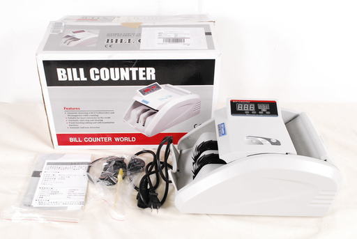 7420　BILL COUNTER　マネーカウンター　自動紙幣計数機　0318UV　箱付　取扱説明書付　アントレ