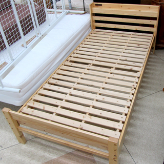サン・ハーベスト すのこ シングルベッド パイン材木製 通気性 ...