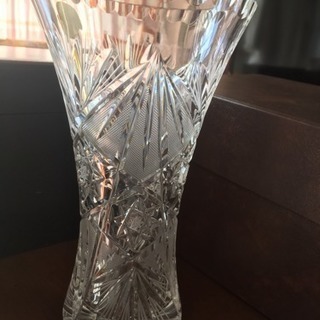 ボヘミア・クリスタル 花瓶