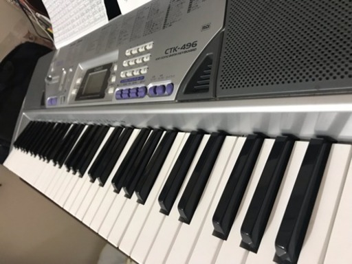 カシオ 美品 電子ピアノ CTK-496