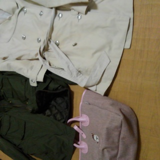女性S-Mコートとジャケットとかばん、5点を0円