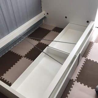 IKEA MALMベッドフレームセミダブル(すのこ・引き出し付)