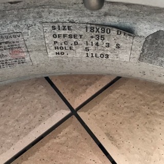 DTS18インチ 深リム バリ山 4本