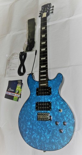 バッカス エレキギター Bacchus Limited Edition BLS-24DC Pearloid シースルーブルー をお譲りします
