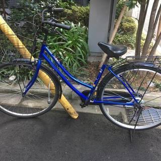 青い自転車。駐車券付き！