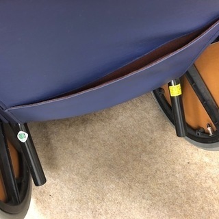 ☆直接限定☆ 車椅子　木製　レザー　ブルー　自走式