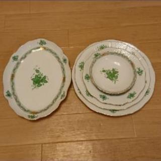未使用 ヘレンド HEREND アポニーグリーン 4点セット