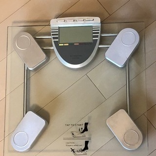 体重計 ★ Body fat ★ EF521BW ★ ガラス製