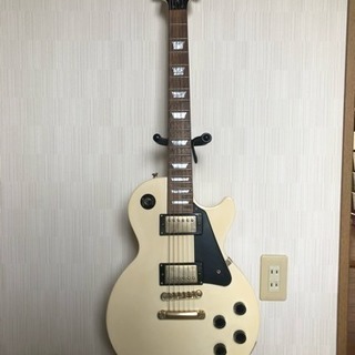 Epiphone レスポールギター 白 ソフトケース付き (動作...