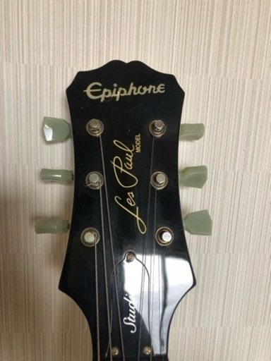 Epiphone レスポールギター 白 ソフトケース付き (動作確認済み。異常