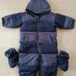 [美品]babyGap ダウンのジャンプスーツ 80サイズ 冬物...
