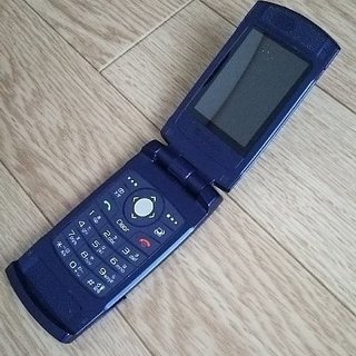 softbank ソフトバンク 携帯電話 706sc　ブルー ガ...