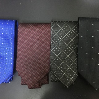 ネクタイ 3本、青はシルク100%