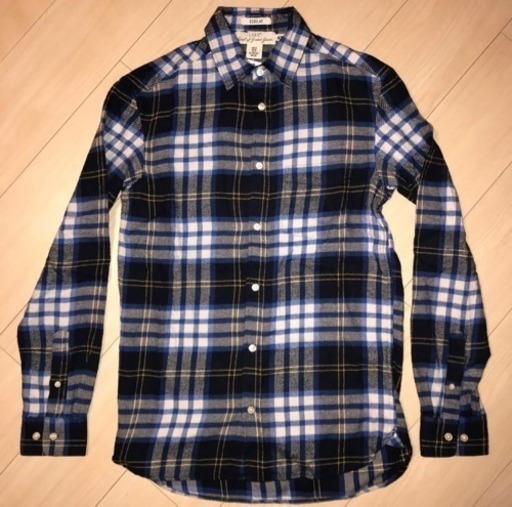 選ぶサイズ H&M♪メンズ チェックシャツ 青 綿 S XS (tink)  神戸の服/ファッションの中古・古着あげます・譲ります｜ジモティーで不用品の処分
