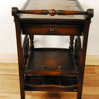 7516　飛騨残業　キツツキ　キッチンワゴン　アンティーク　引出付　アントレ