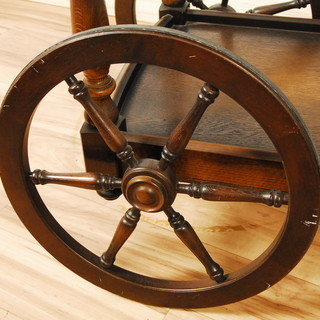 7516　飛騨残業　キツツキ　キッチンワゴン　アンティーク　引出付　アントレ