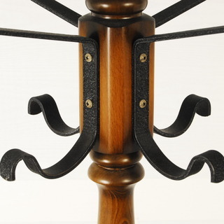 7517 美品 オールドカリモク 木製 ブナ材 コロニアル コートハンガー