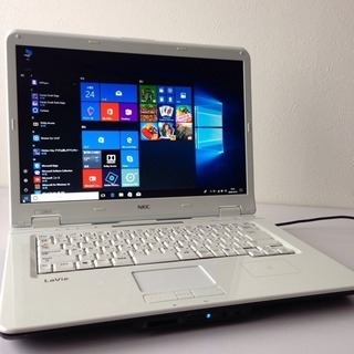 最新Windows10 NECラメ入り白ノートパソコンoffice2016