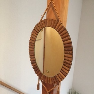 木枠の鏡 アンティーク