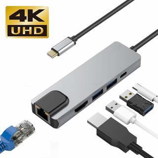 USB Type-C to hdmi lan 変換アダプター 5in1