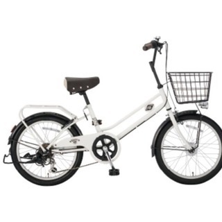 20型 自転車 ブライトディ206（ホワイト/外装6段変速）