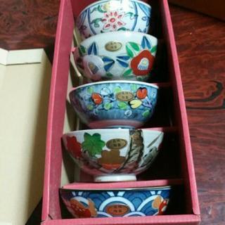 特選創作陶器ちっちゃなかわいいお茶碗5組セット。【箱あり、未使用...