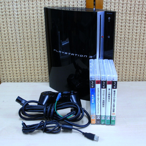 南12条店 SONY PlayStation3 PS3 80GB CECHL00 ゲームソフト5本セット