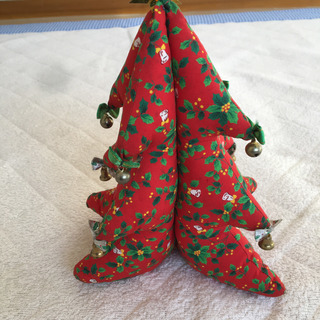 手作り布製クリスマスツリー