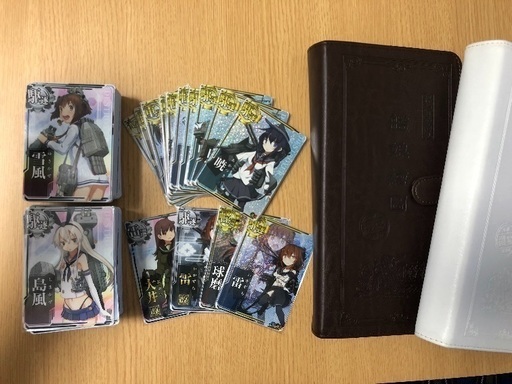 値下げしました！！艦これアーケード 全167枚 プレミアムカードホルダー（白、黒）付